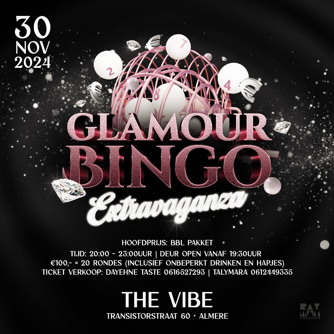 Glamour Bingo flyer